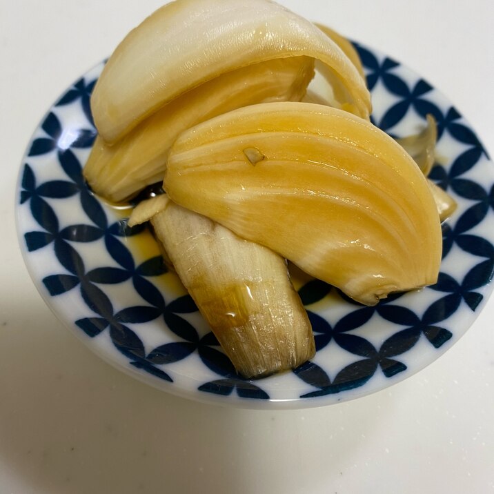 新玉ねぎの醤油漬け